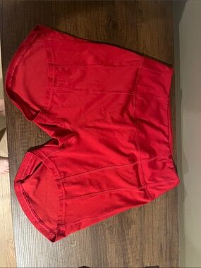 Gymshark Red Bike Shorts — Sleek Training Staple